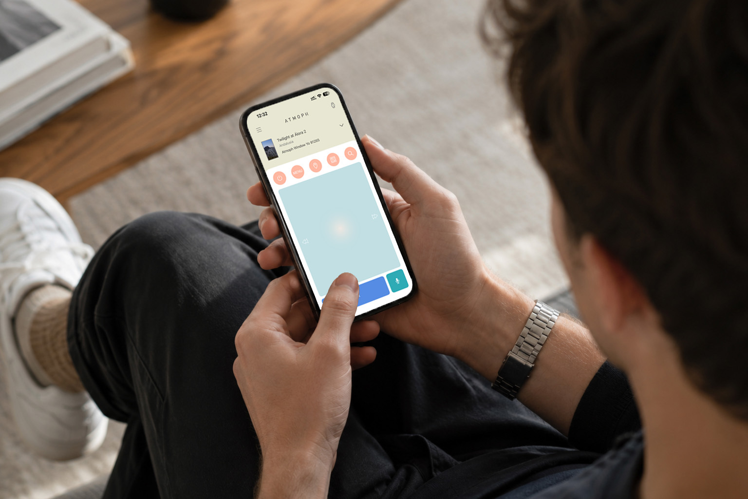 Voice chat in the Atmoph app