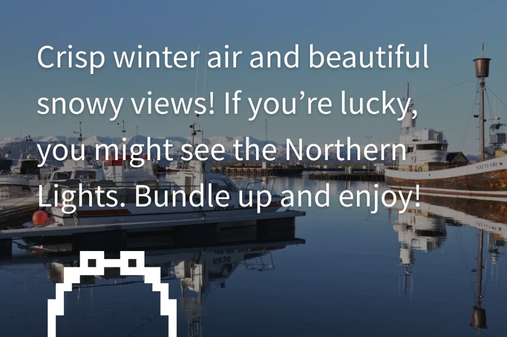 Sample answer about seasons