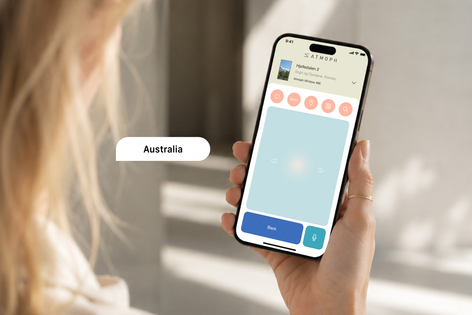 Voice input in the smartphone app